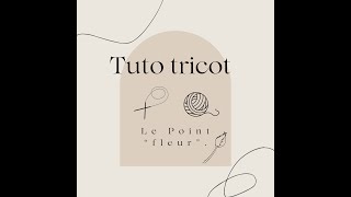 Tuto tricot  le point quotfleurquot 🌺 [upl. by Neztnaj]