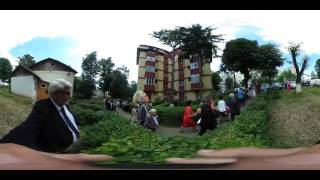 Romanian Weddings  3  Bride and Groom leaving for he Church [upl. by Lewak747]