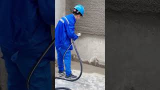 plastering rendering construction machine spraying [upl. by Alakim172]