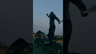 Pehla Nasha 😍 youtubeshorts viral bikestunt amitvermashorts [upl. by Nnylirehs]