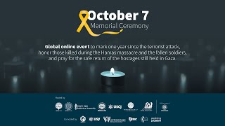 October 7 Memorial Ceremony  English [upl. by Ramuk]