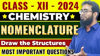 Draw the structures Most Important for XIIChemistry [upl. by Stiles839]