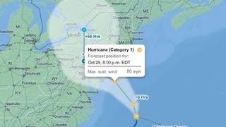 Hurricane Sandy 2012 Latest Forecast [upl. by Anitsrhc]