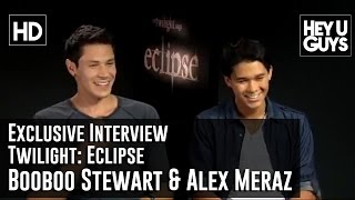 Booboo Stewart amp Alex Meraz Exclusive Interview Twilight Eclipse [upl. by Ailongam]