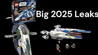 Lego Star Wars HUGE 2025 leaks UCS Jango Fett Slave 1 PLO Koons Starfighter and U Wing [upl. by Eedeed21]