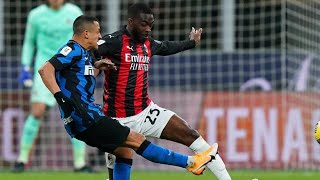 Fikayo Tomori Debut AC Milan vs Inter [upl. by Annetta]