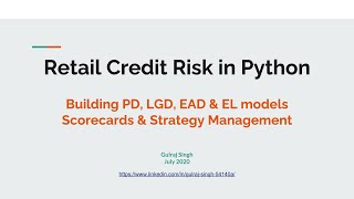 Retail Credit Risk in Python​​  Chapter 11  Basic concepts of Credit Risk amp Return [upl. by Tsirc]