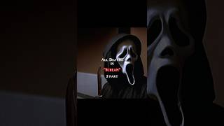 All deaths are in scream Part 2 edit scream shorts viral slasher editing editor ghostface [upl. by Auhsaj]