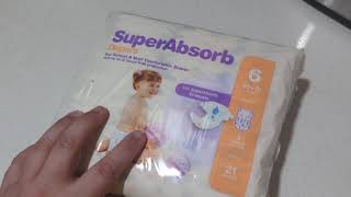 upampup by Target NEW SuperAbsorb Diapers Size 6 Unboxing [upl. by Gnuhc]