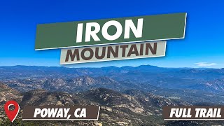 Iron Mountain Trail Best East County Hike  Virtual Hike  Poway CA  4K [upl. by Accemahs]