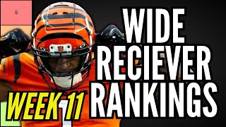 MUST START WRs for Week 11 Fantasy Football Tier List [upl. by Westberg]