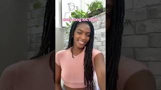 Quick and easy style for long locs 🌴🙌🏾 locs locjourney naturalhair shorts [upl. by Einnim810]