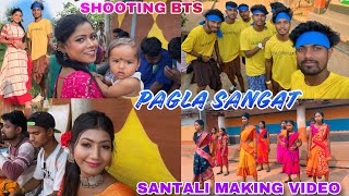 PAGLA SANGAT SHOOTING BTS  SANDEEP TUDU OFFICIAL SANTALI VLOG  RAJENDRASURAJBEBONANDINI2024 [upl. by Knowland]