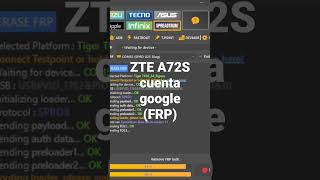 ZTE A72S FRP UNLOCKTOOL [upl. by Chaves815]