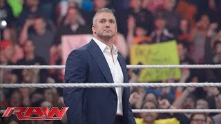 The WWE Universe erupts as Shane McMahon reemerges on Monday Night Raw Raw February 23 2016 [upl. by Yrol]