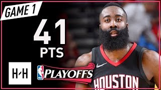 James Harden Full Game 1 Highlights Rockets vs Warriors 2018 NBA Playoffs WCF  41 Points [upl. by Lysander]