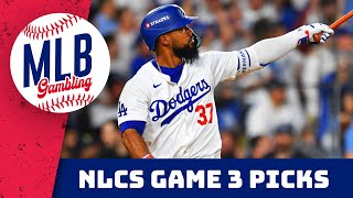 NLCS Game 3 Picks Dodgers  Mets  MLB Gambling Podcast [upl. by Nylrac]