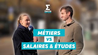 Métier VS Salaire amp Études [upl. by Yoong]