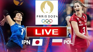 POLSKA 🇵🇱  JAPAN relacja na żywo – Wynik meczu live  Olympics Paris siatkówka 2024 [upl. by Hamish]