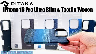 iPhone 16 Pro PITAKA Ultra Slim amp Tactile Woven Cases Aramid Fiber  Super Slim  Featherlight [upl. by Atteoj]