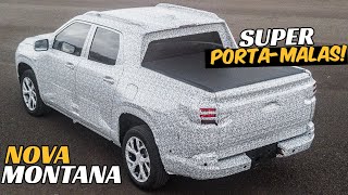 CHEVROLET MONTANA 2023 PROMETE TRANSFORMAR CAÇAMBA EM PORTAMALAS GIGANTE  TOP CARROS [upl. by Ailat]