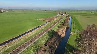 Arriva trein van Molkwerum naar Stavoren 05112024 1408 [upl. by Ydwor]