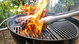 How To Grill a TBone Steak without losing those lovely juices  BBQ Recipe  Pitmaster X [upl. by Ralli]