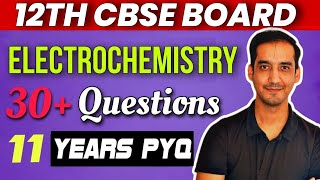 Electrochemistry  30 PYQ  Class 12 Chemistry  CBSE Board 202425 Sourabh Raina [upl. by Ewart]