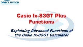 Casio fx83GT Plus functions 13 The Log Button [upl. by Tiffanle641]