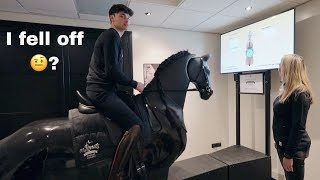 I RODE A HORSE SIMULATOR not what I expected [upl. by Purpura]