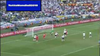 Germania  Inghilterra 4  1 Highlights HD 27062010 [upl. by Namron]