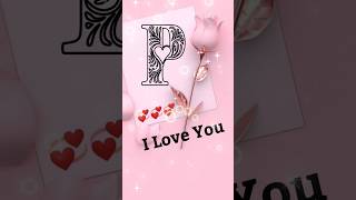 P💖 Letter Name Status plovestatus namestatus nameartvideo art shorts viral [upl. by Dnalyaw]