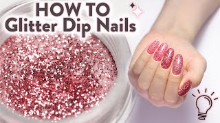 Glitter Tips and Tricks  5 Ways to Apply ✨ [upl. by Artinad894]