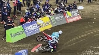 Dylan Ferrandis cleans out Craig Anaheim Supercross 2020 [upl. by Townshend]