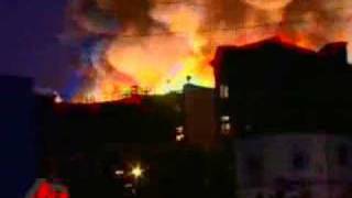 Raw Video Massive Fire at Universal Studios [upl. by Eened]