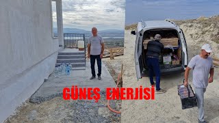 YENİ EVİMİZE GÜNEŞ ENERJİ SİSTEMİ KURMAK İÇİN GELDİLER [upl. by Gentes681]