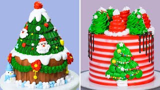 10 Awesome Christmas Cake Recipes  How To Make Colorful Cake Decorating Ideas  Cake Design 2021 [upl. by Ekez]