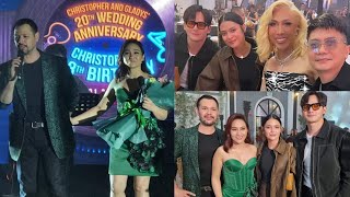 GLADYS REYES amp CHRISTOPHER 20TH WEDDING ANNIVERSARY❤️VICE GANDA VHONG NAVARRO CLAUDINE BARRETTO [upl. by Thilda756]