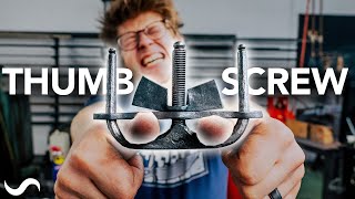 Making and testing the THUMB SCREW Medieval torture device [upl. by Bluh]