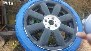 Alloy wheels refurbishment DIY mini one [upl. by Whitebook853]