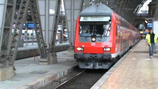 RE Stockheimer Lieschen Ausfahrt Frankfurt am Main Hbf Gleis 15 [upl. by Retsek581]