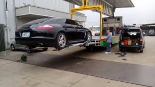 Dhollandia Tail Lift DHLSU 3500kg Test Lifting Prosche [upl. by Haeckel545]