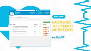 GESTIONAR LISTA DE PRECIOS EN MEDILINK [upl. by Hettie]