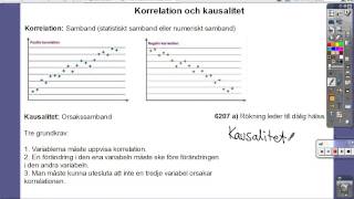 8 Korrelation och kausalitet [upl. by Roper514]