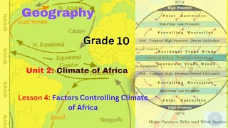 Geography Grade 10 Unit 2 Lesson 4 Factors Controlling Climate of Africa [upl. by Opal]