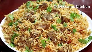 Hyderabadi famous Tahari recipeGosht ki TahariMutton Tahari recipe [upl. by Oretna387]