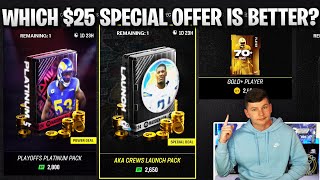 WHICH 25 SPECIAL OFFER IS BETTER AKA CREWS LAUNCH PACK OR PLAYOFFS PLATINUM [upl. by Antonella]