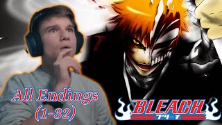 FIRST TIME Reacting To ALL BLEACH Endings  Endings 132 [upl. by Gievlos883]