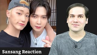 Dont fall in love with Sansang San amp Yeosang  Ateez challenge  Reaction [upl. by Naresh]