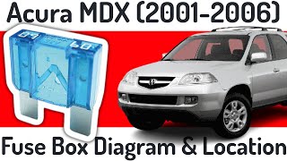 Acura MDX YD1 20012006  Fuse Box Diagram amp Location [upl. by Ricardama]